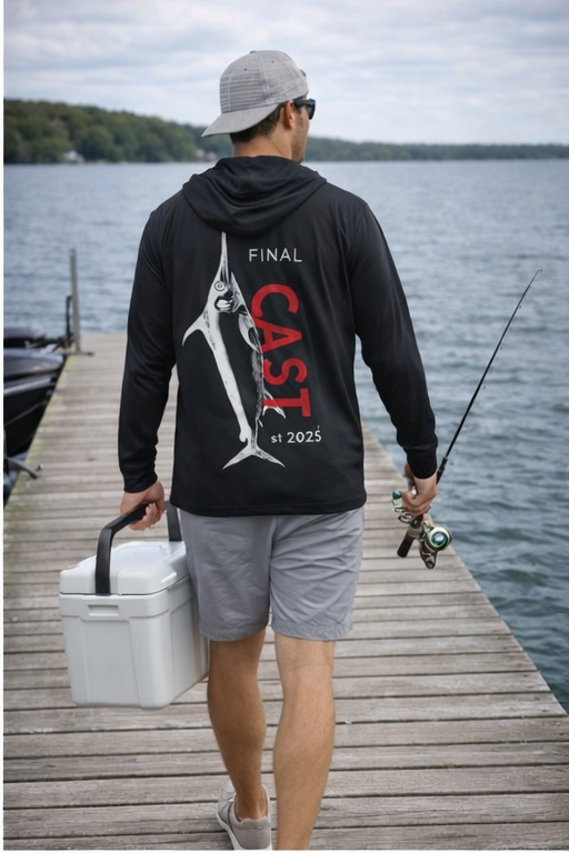 Black UV Fishing Hoodie