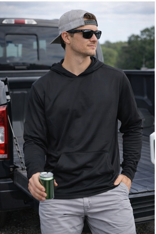 Black UV Fishing Hoodie